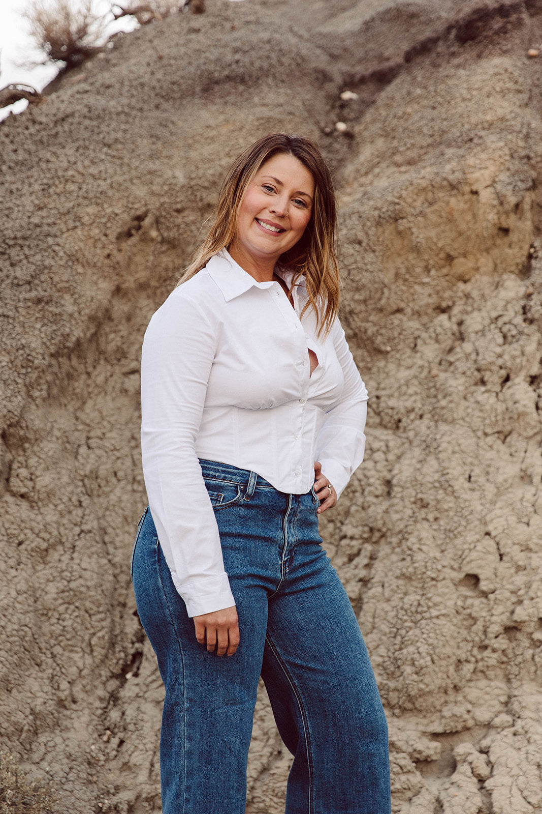 Leeann Long Sleeve Corset Top