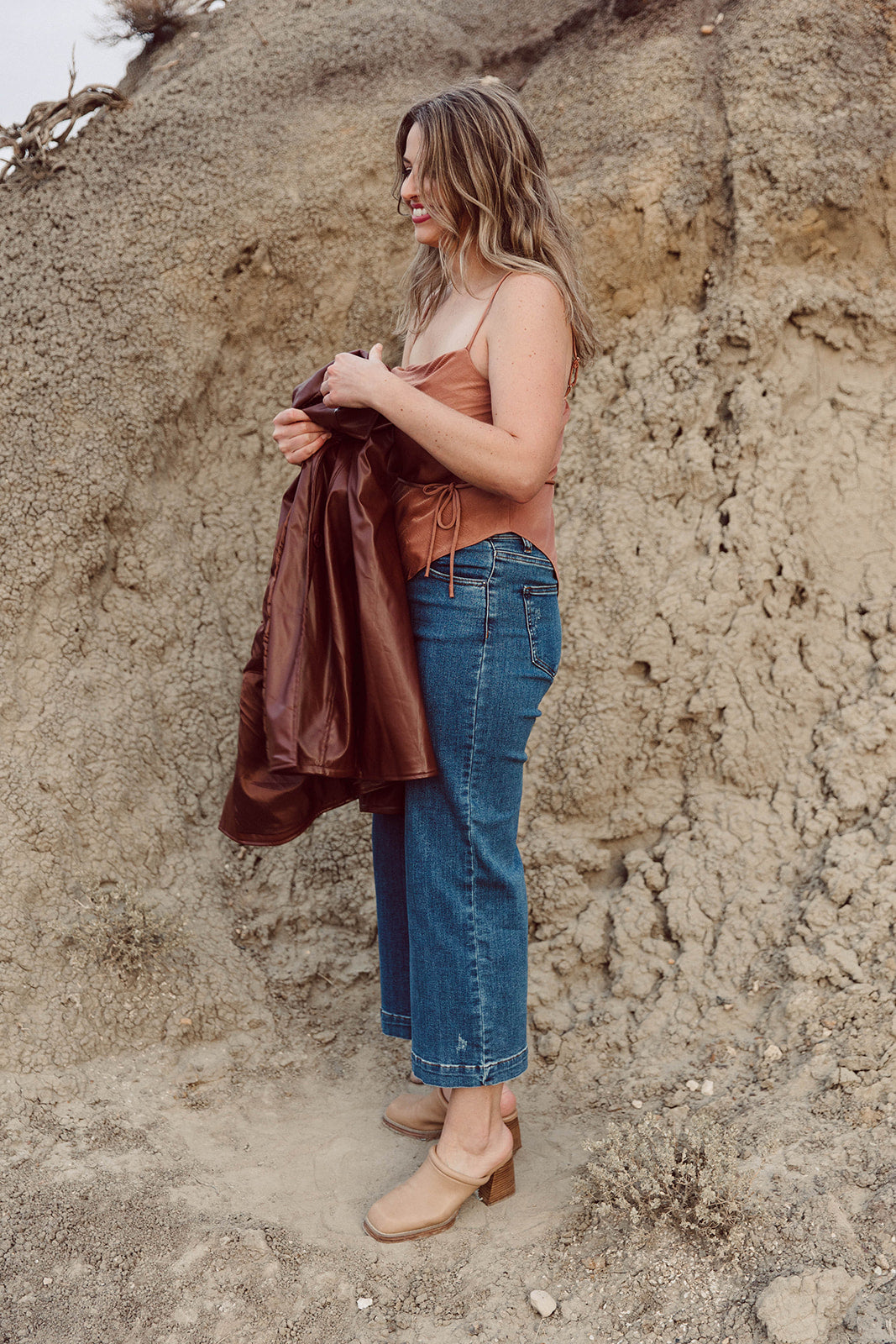 Iris Crinkle Satin Cami