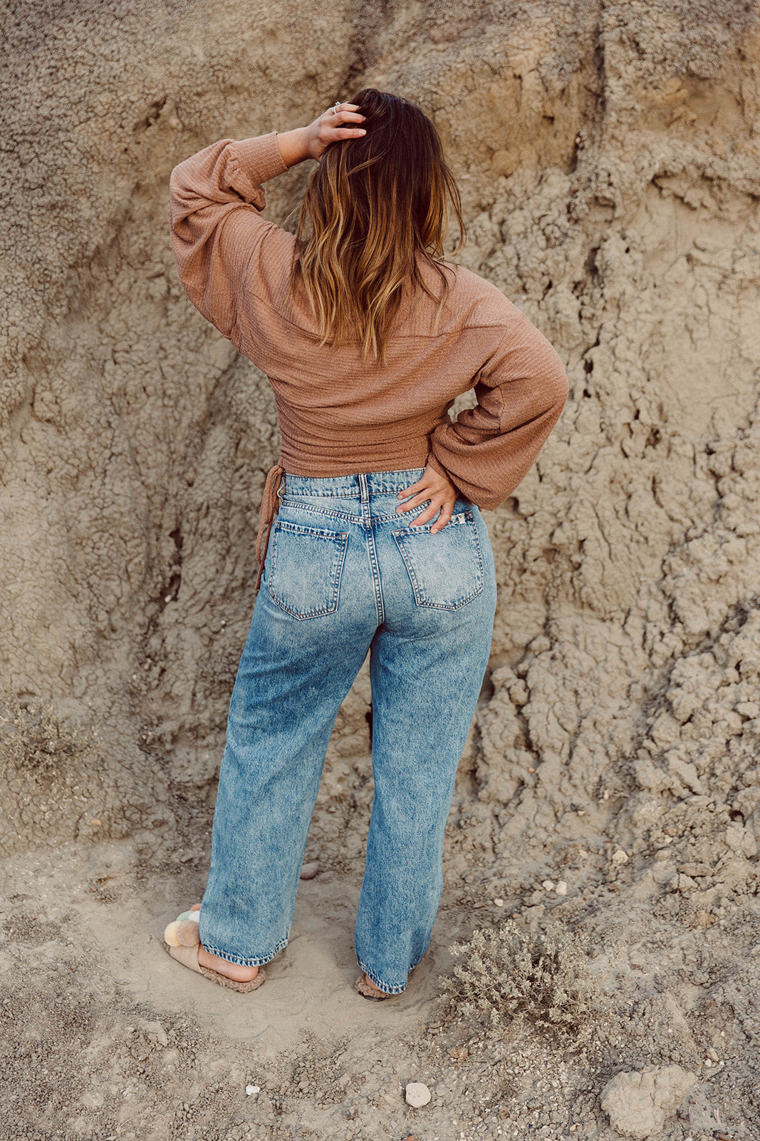 Diedre Distressed Denim Jean