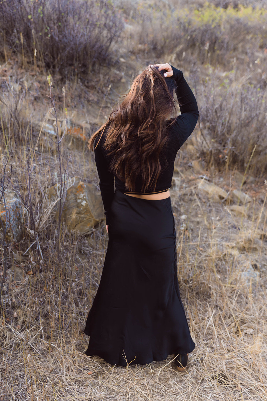 Imogen High Waist Midi Skirt
