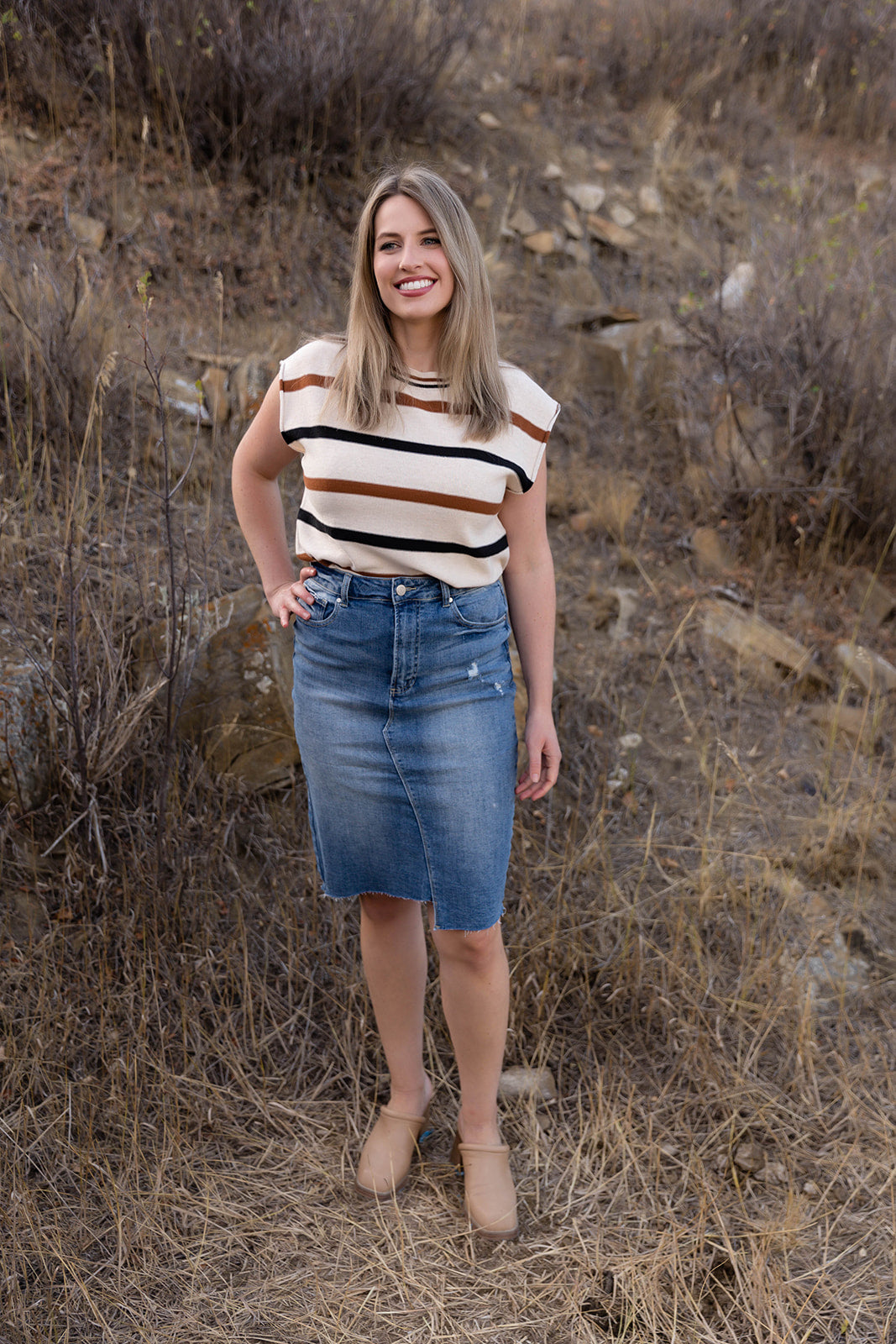 Brooklyn Denim Skirt