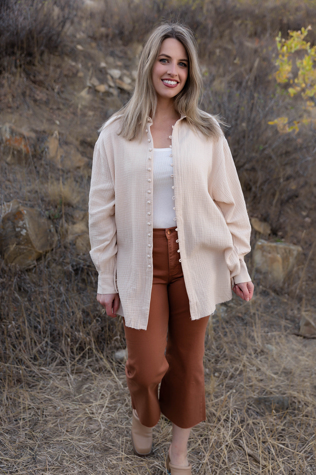 Chloe Button Down Oversized Shirt