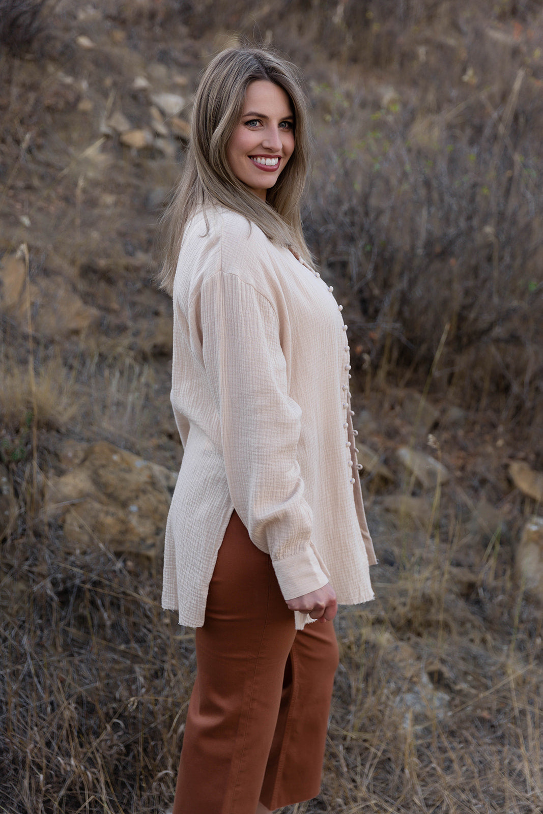 Chloe Button Down Oversized Shirt