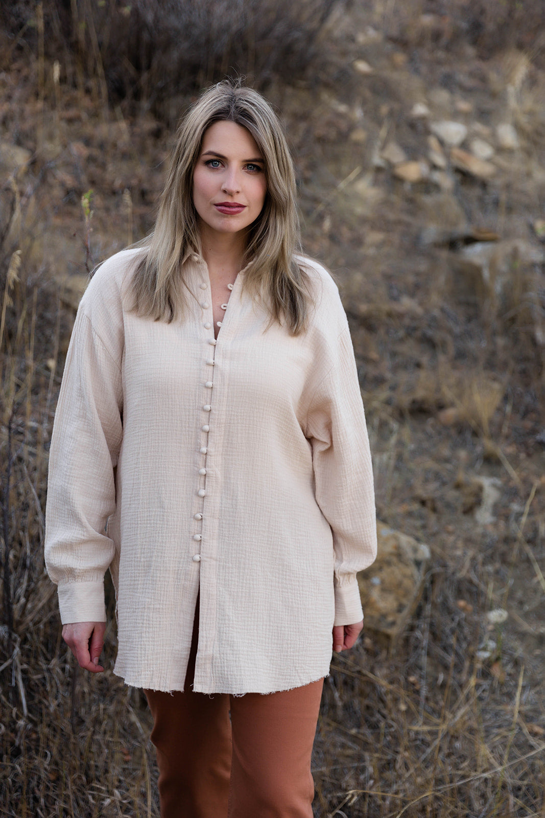 Chloe Button Down Oversized Shirt