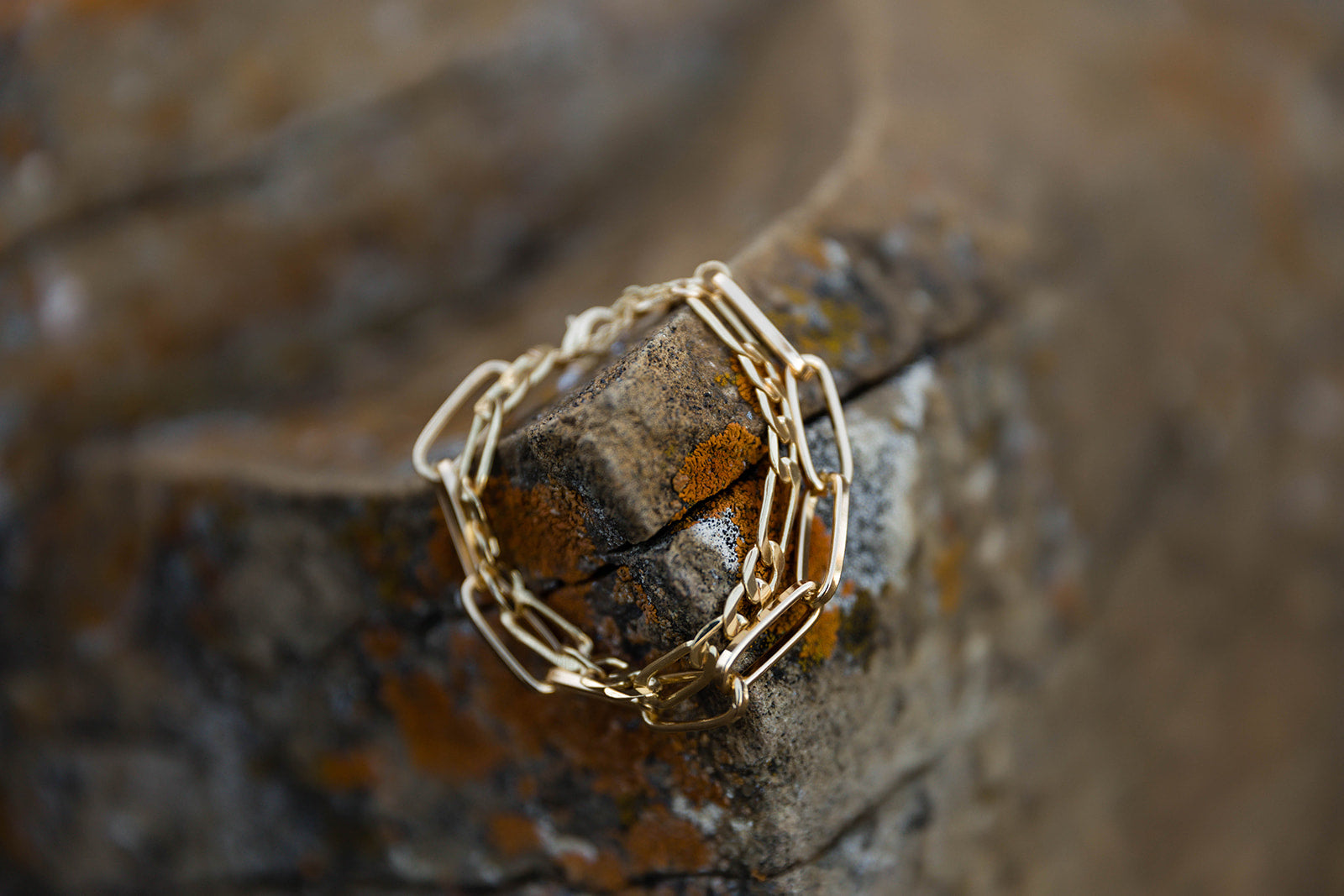 Gold Small Double Chain Bracelet
