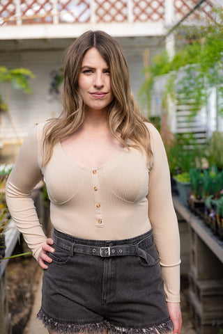 Lia Cropped Rib Knit Tank Black