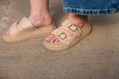 Seeley Double Strap Sandal Taupe