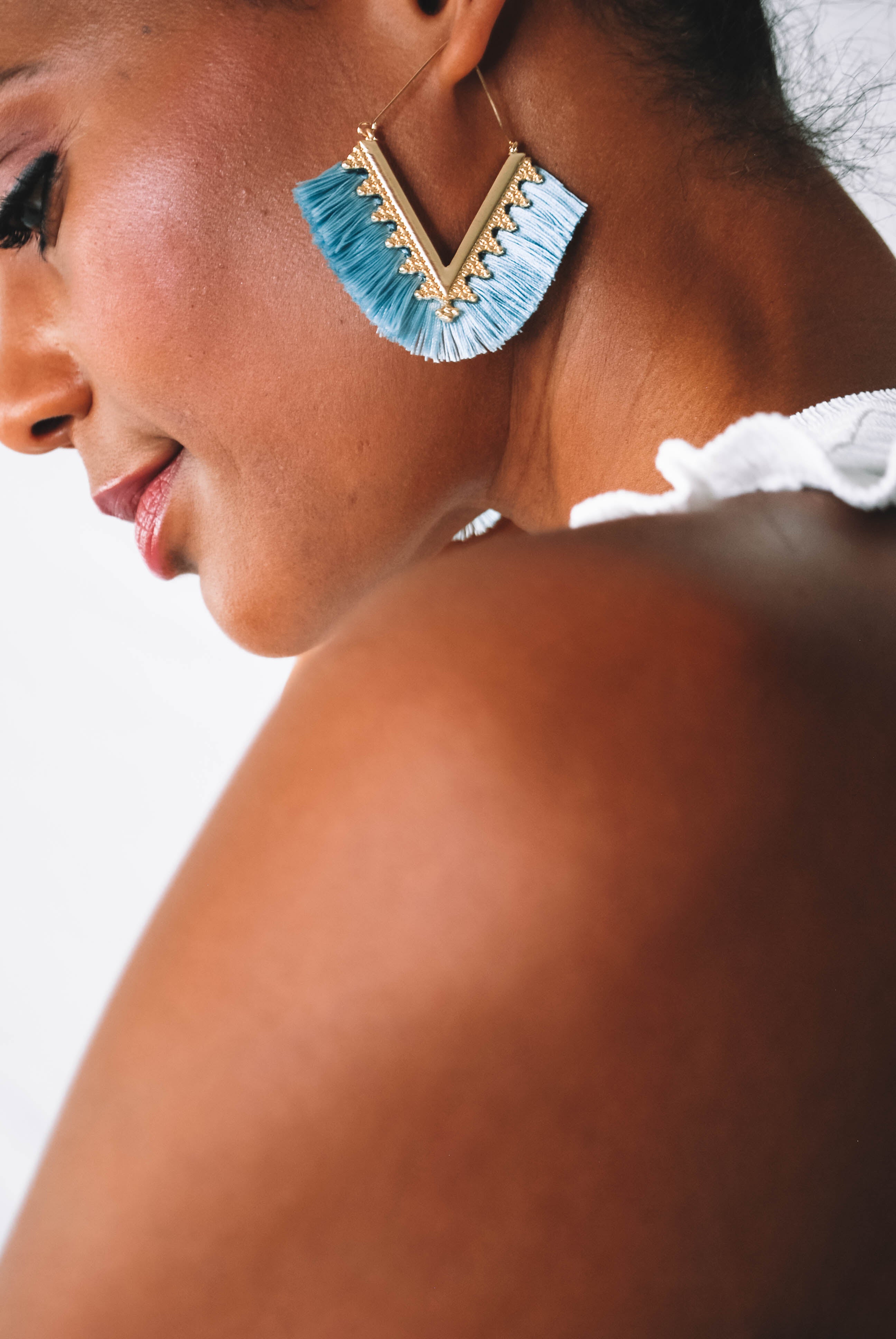 Diamond Fan Earring