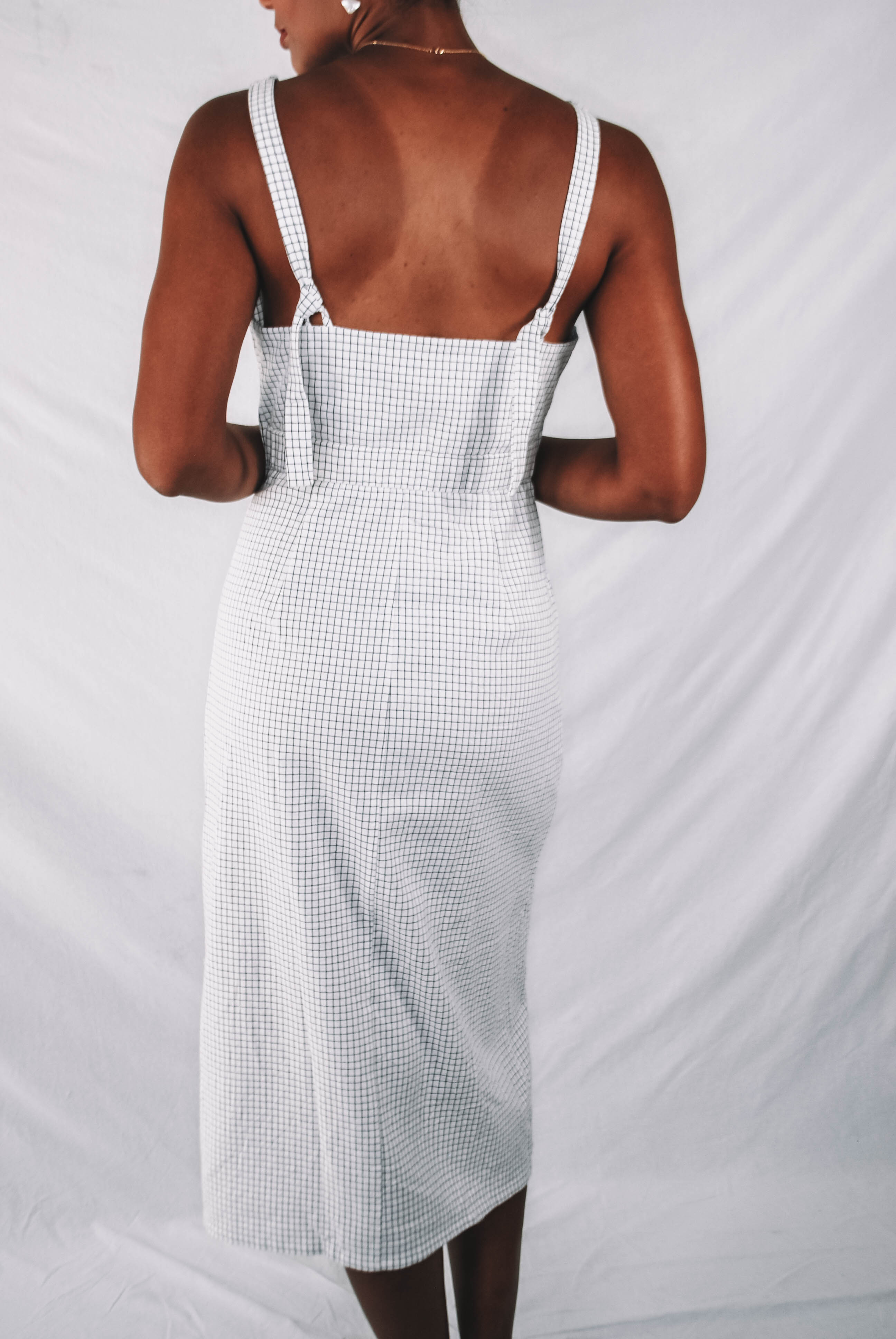 Rivage Button Down Cutout Dress