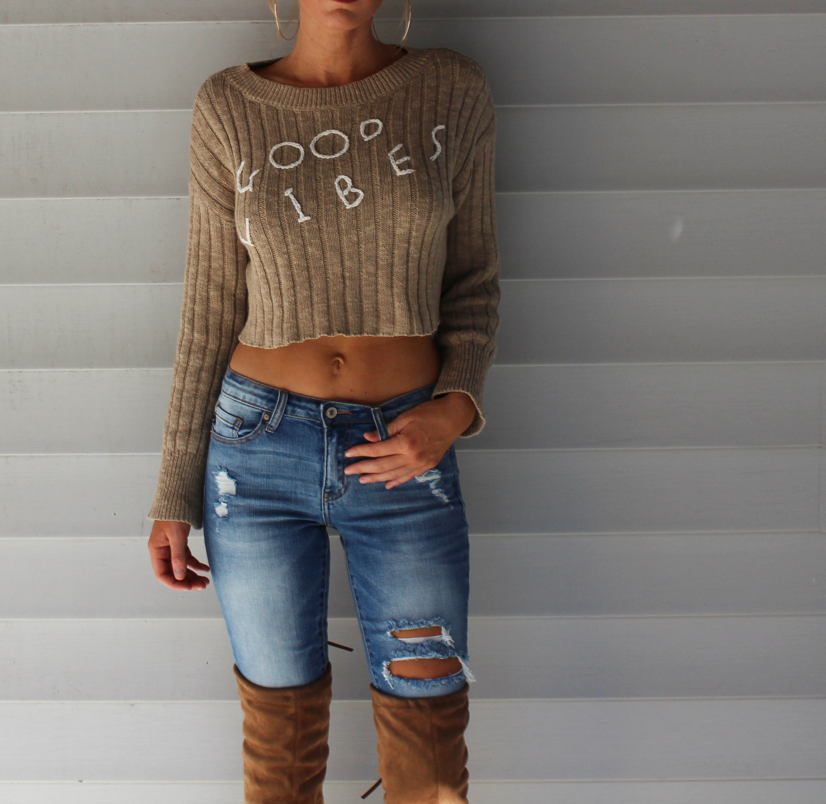Encinitas Cropped Sweater