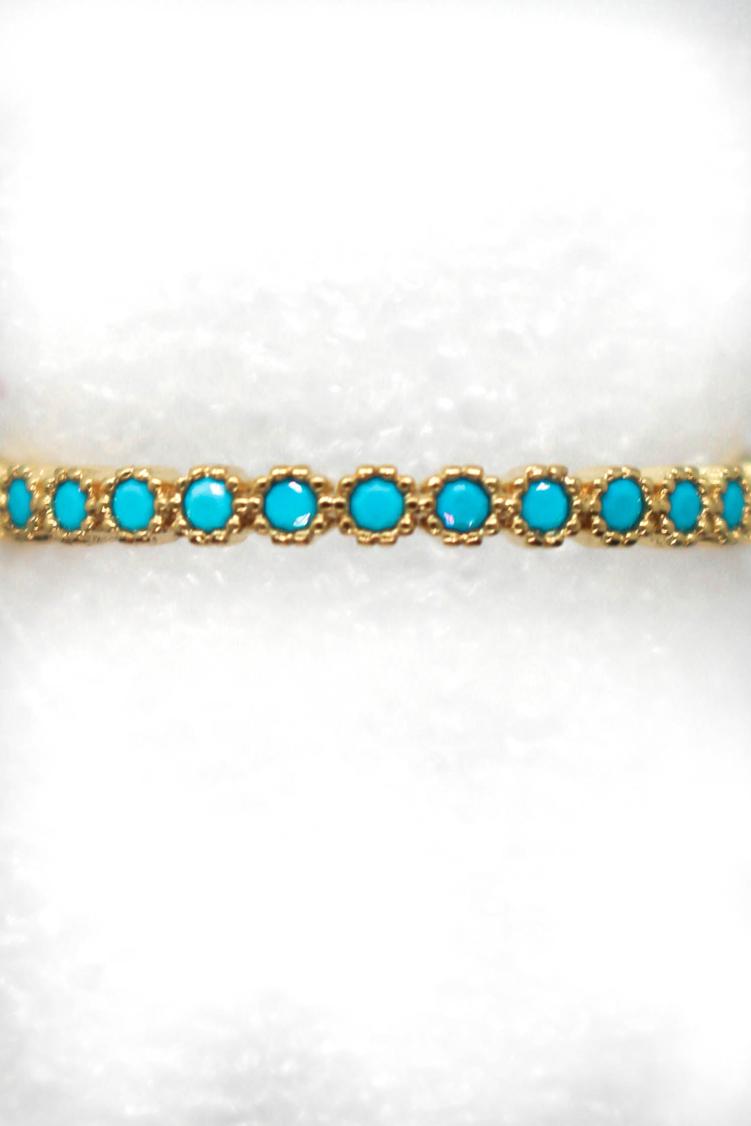 Radius Adjustable Turquoise Ring - GOLD