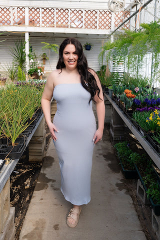 Garland Open Back Midi Dress