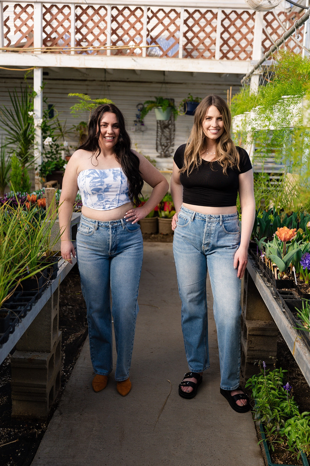 Faith Button Fly Jeans