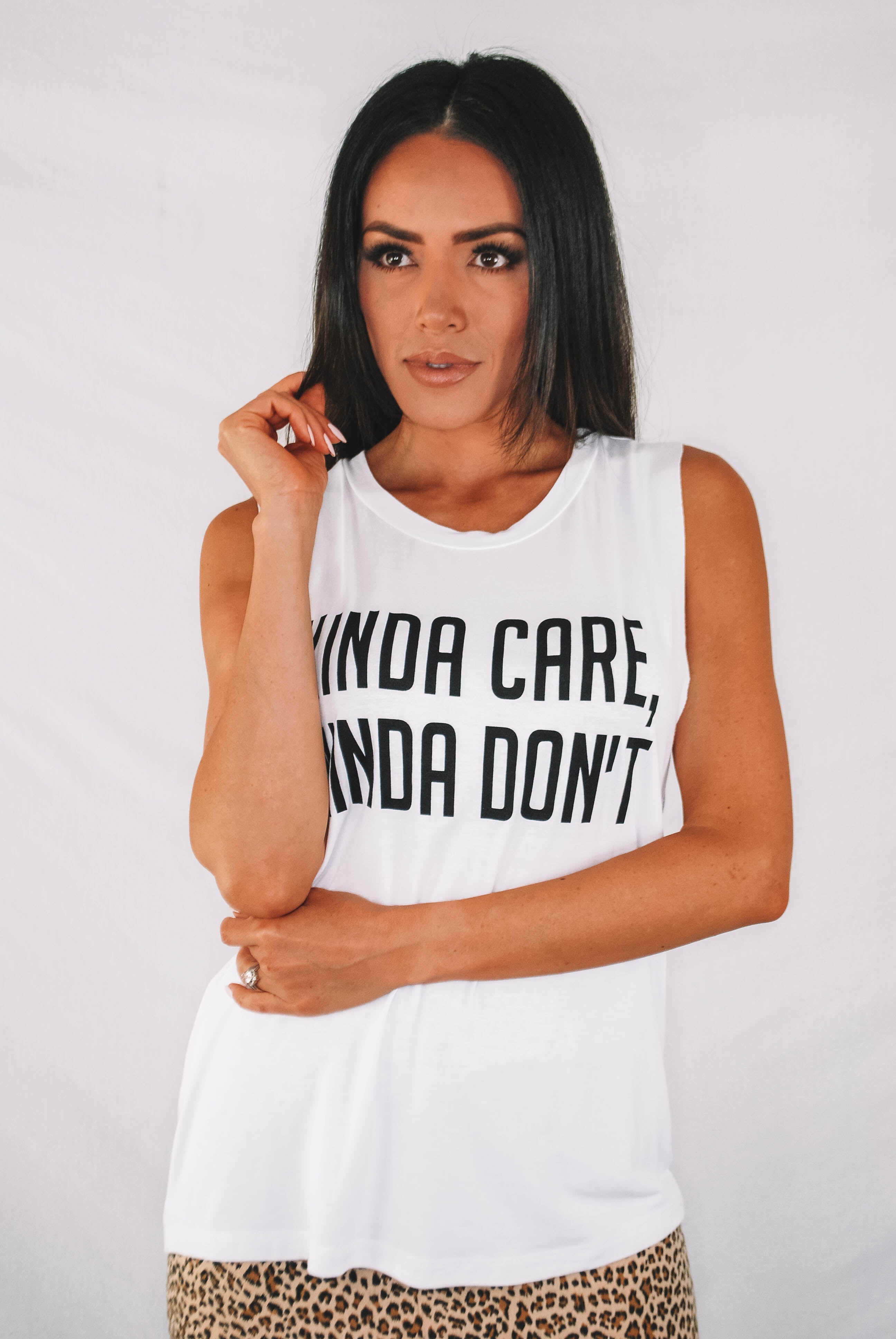 Kinda Care, Kinda Don't Graphic Tank