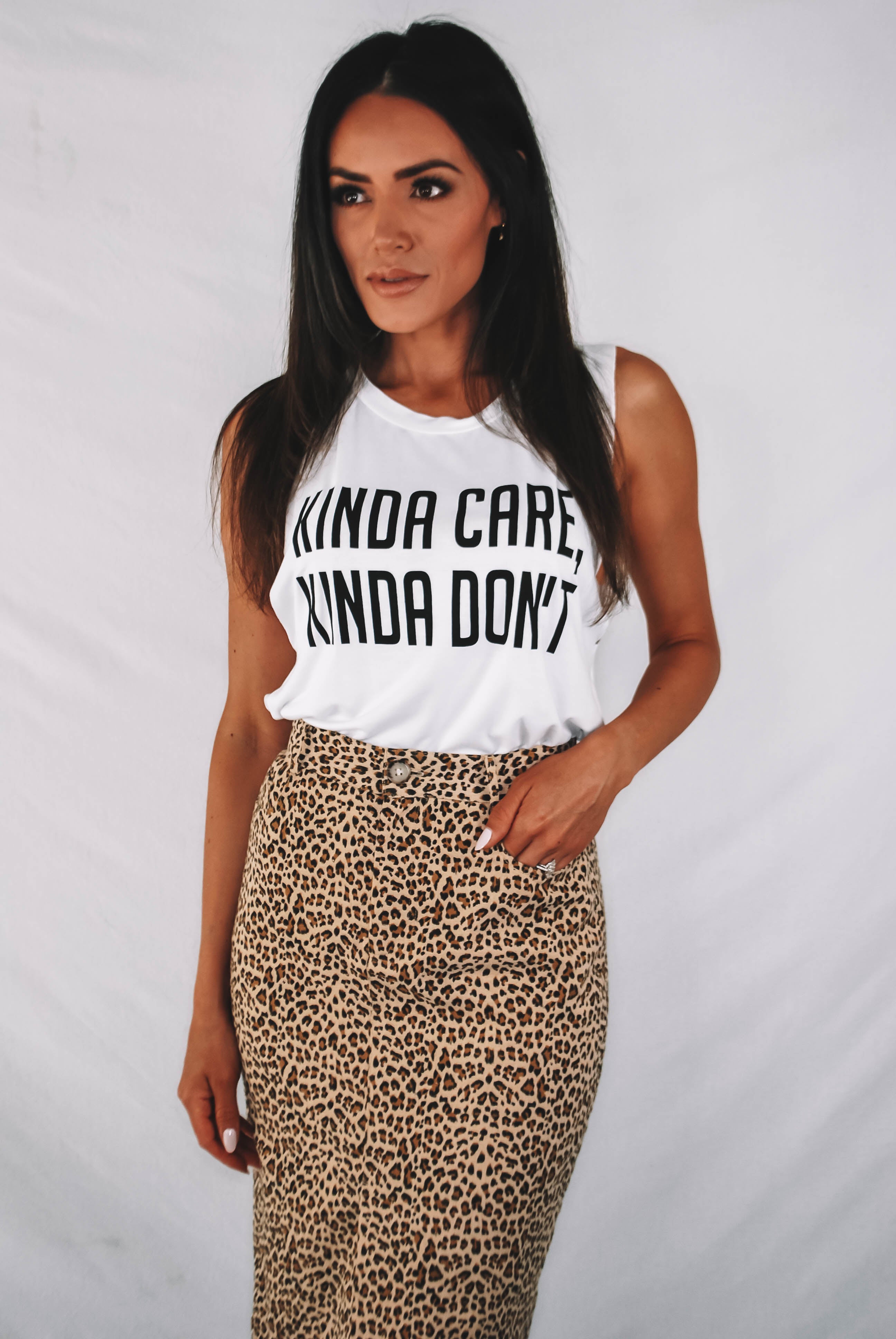 Kinda Care, Kinda Don't Graphic Tank