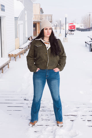 Mesa Side Piping Wide Leg Crop Jeans