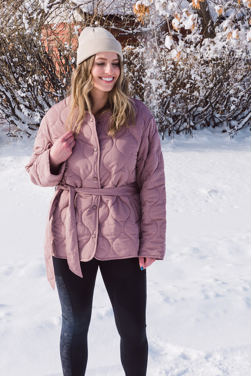 Camila Snap Front Quilted Jacket