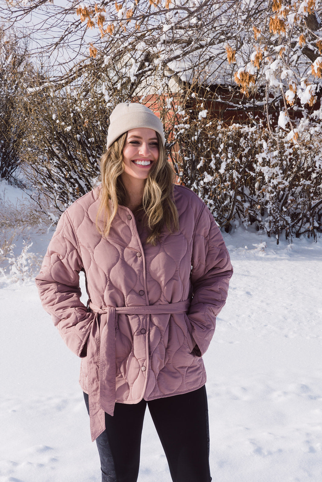 Camila Snap Front Quilted Jacket