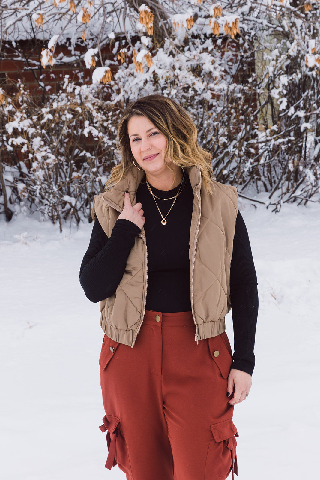 Magnolia Quilted Satin Vest