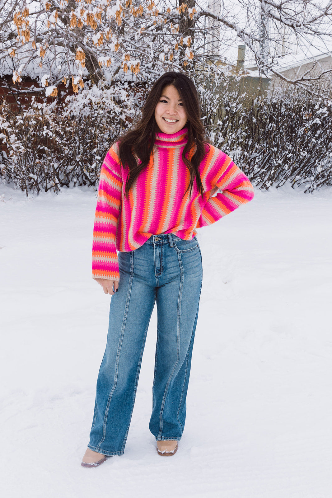 Mickie High Rise Seam Front Jean