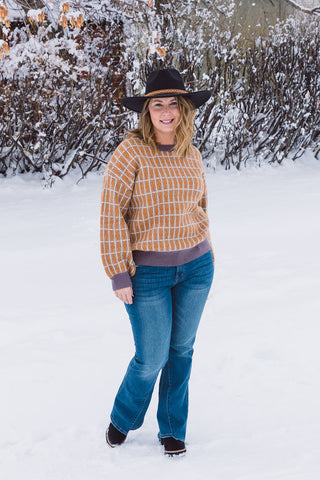 Rachel Raglan Sleeve Funnel Neck Sweater