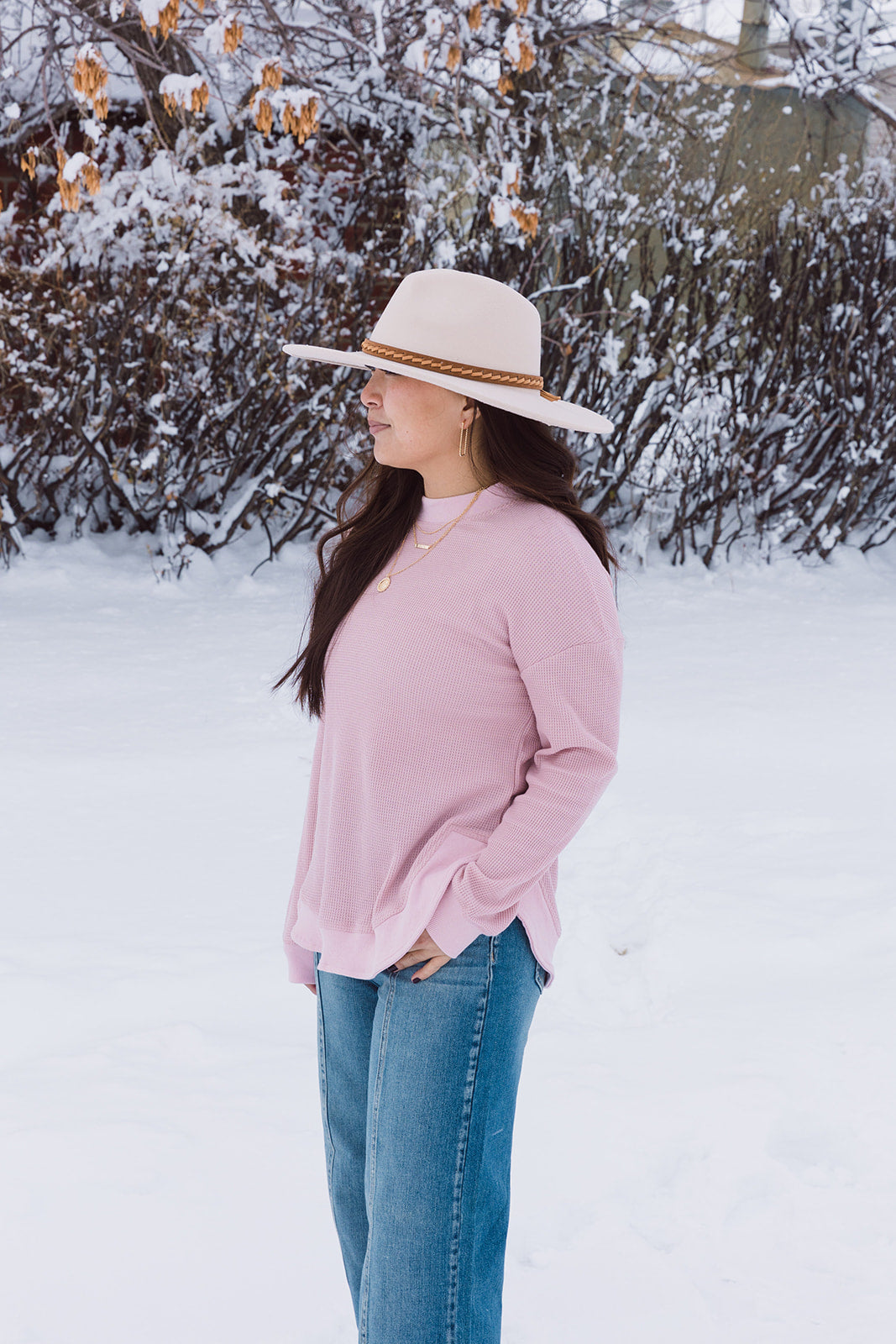 Sonya Waffle Knit Pullover Top