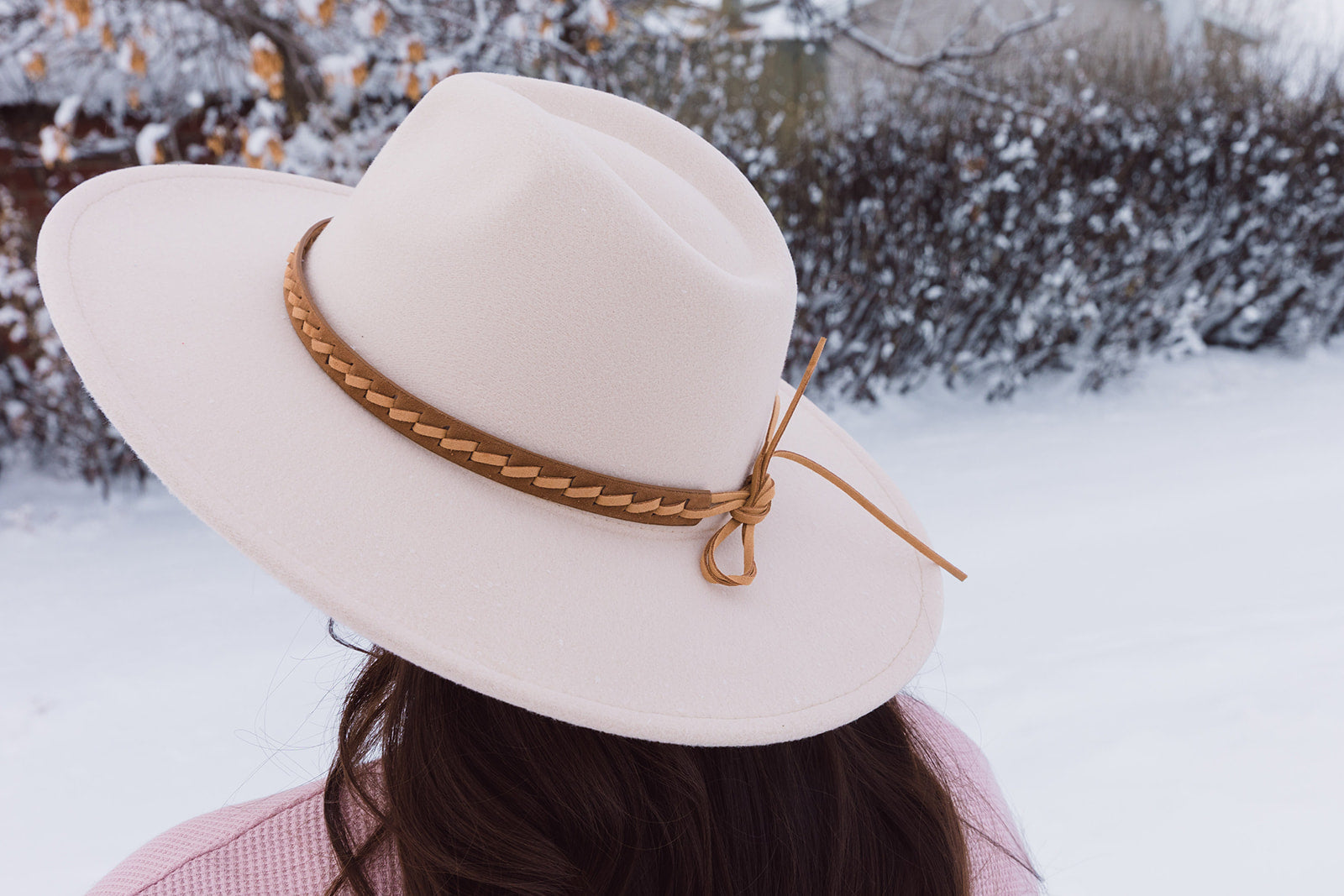 Sloan Wide Brim Panama Hat Ivory