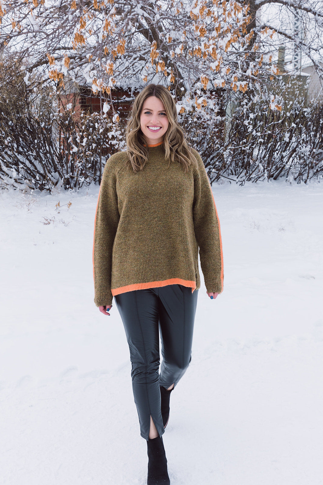 Rachel Raglan Sleeve Funnel Neck Sweater