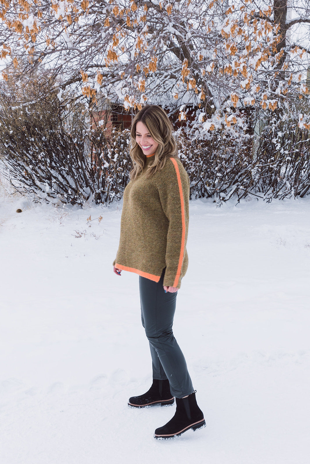 Rachel Raglan Sleeve Funnel Neck Sweater