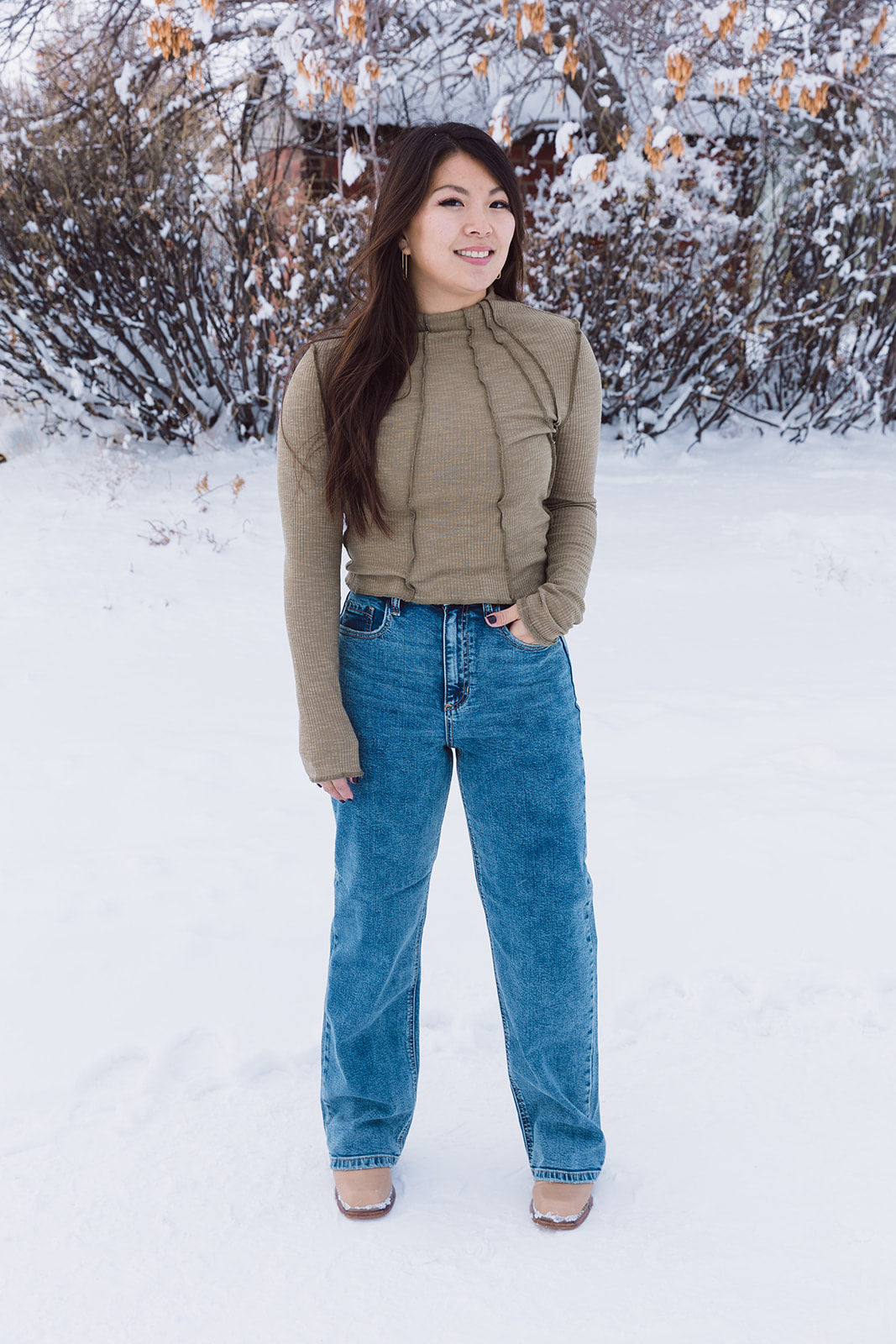 Ida Long Sleeve Crop Top