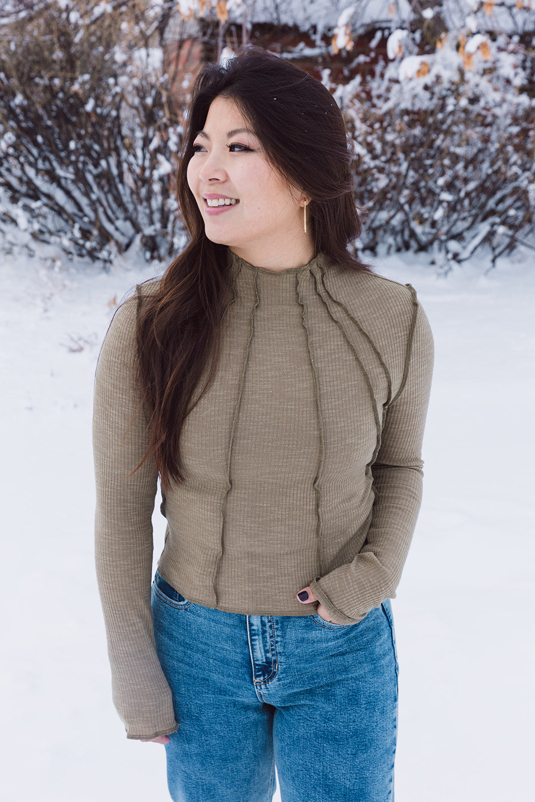 Ida Long Sleeve Crop Top