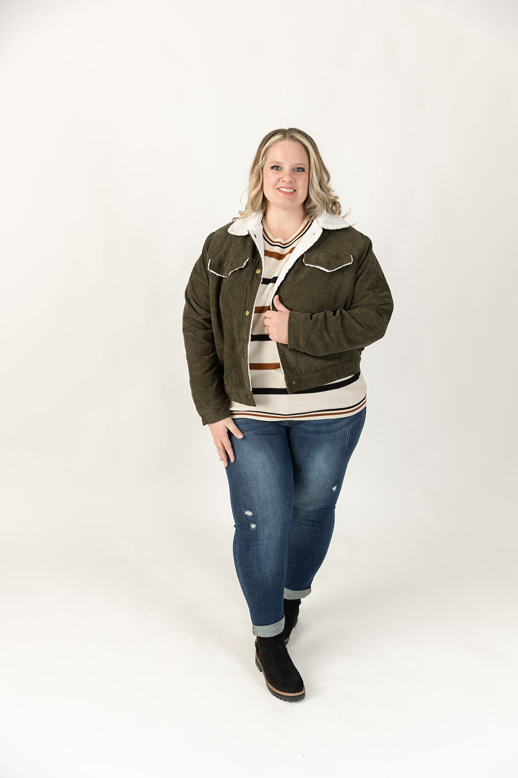 Drew Corduroy Jacket Curvy