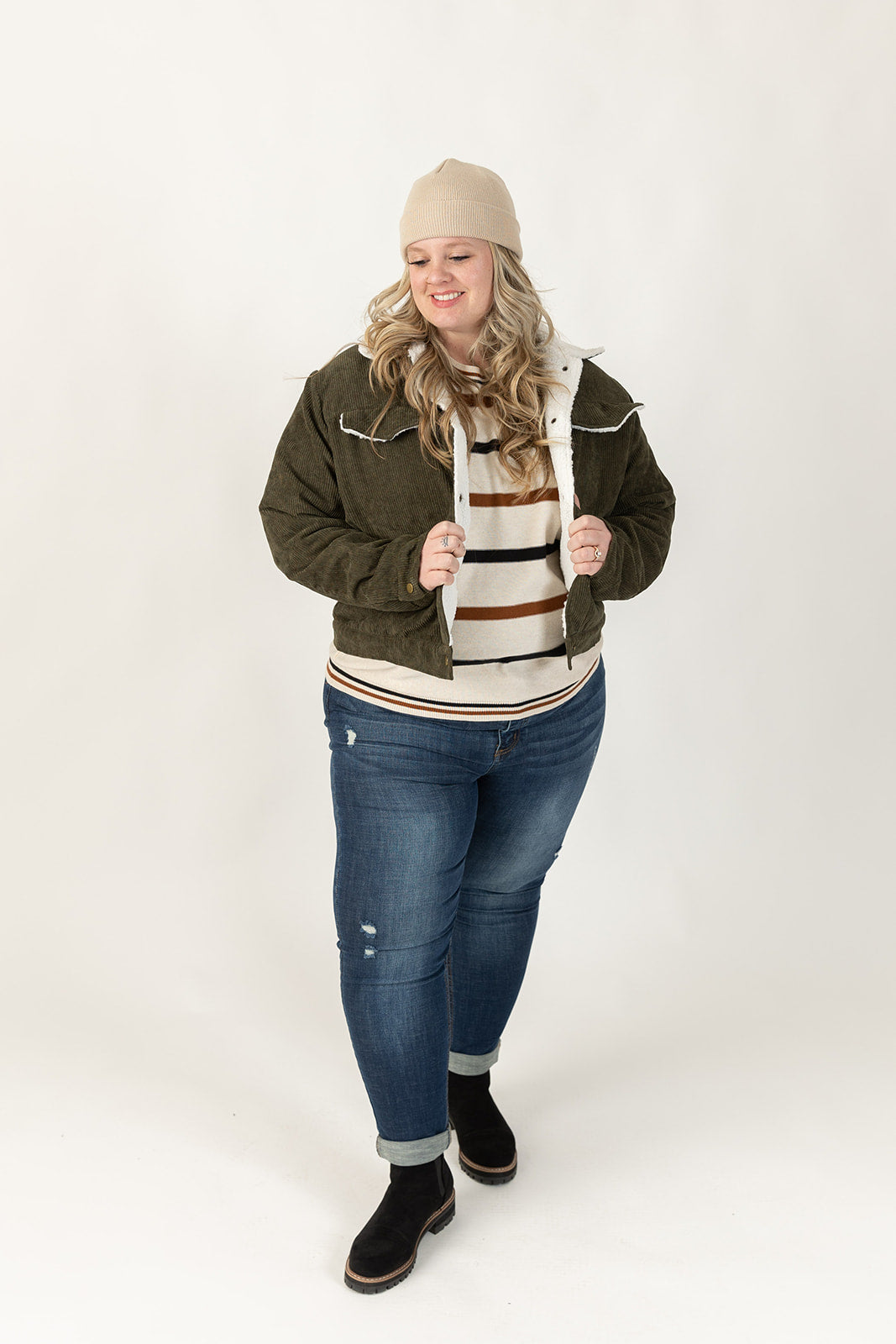Drew Corduroy Jacket Curvy