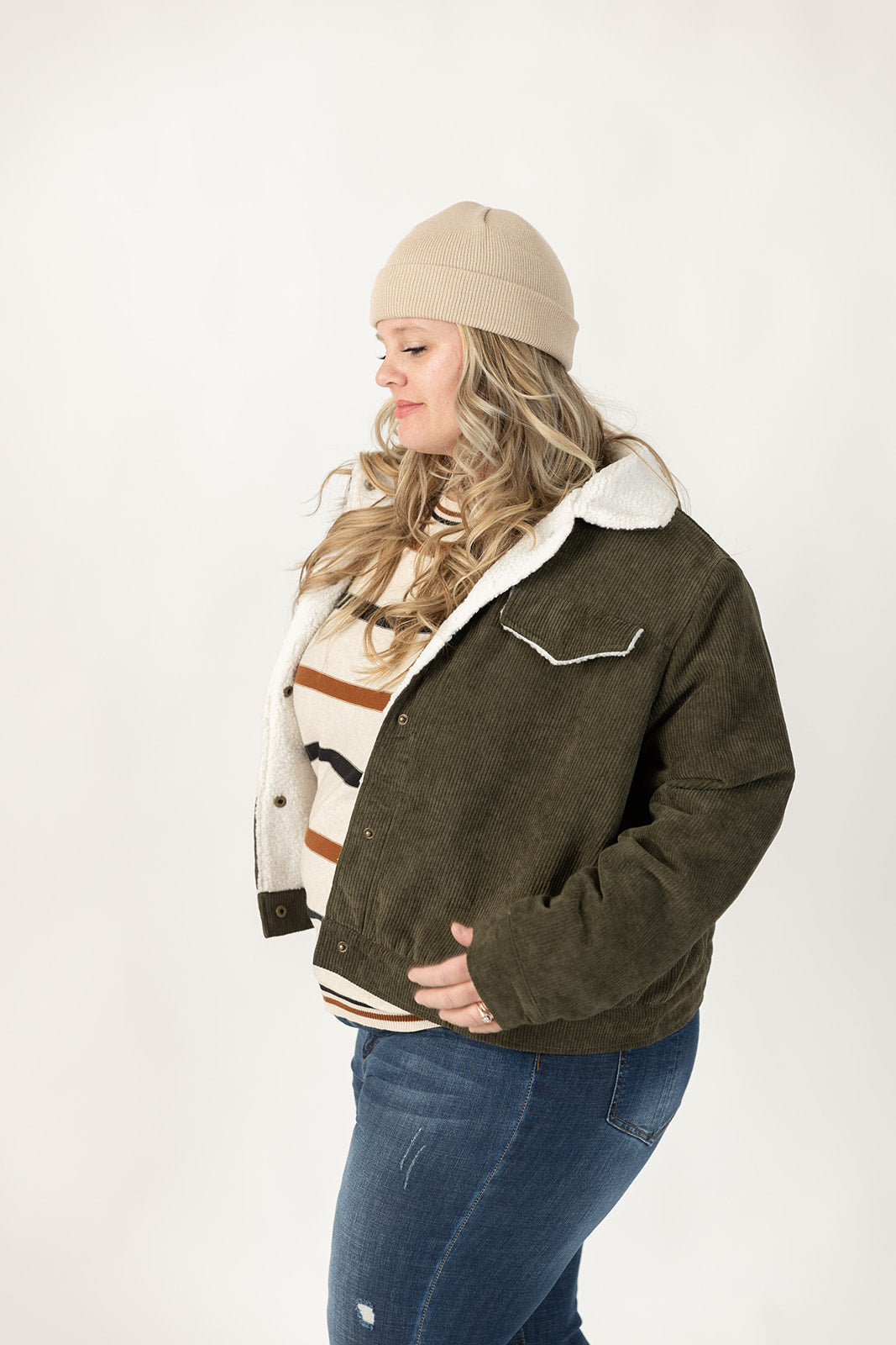 Drew Corduroy Jacket Curvy