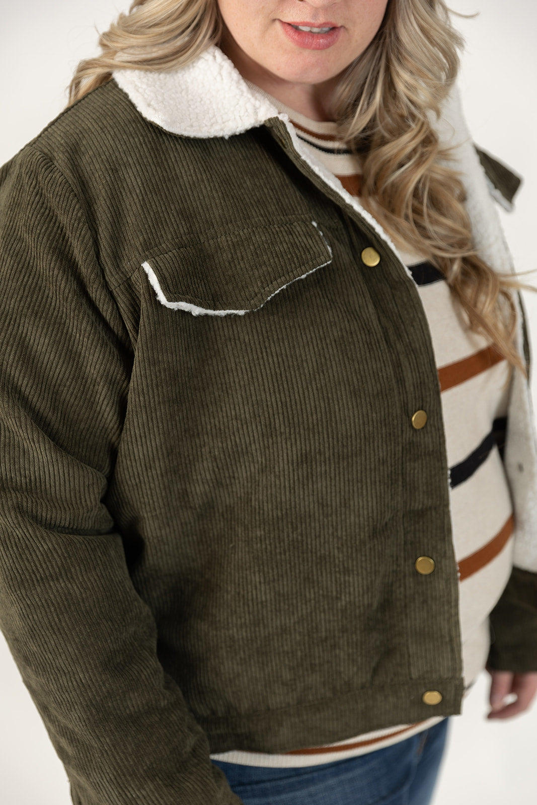 Drew Corduroy Jacket Curvy