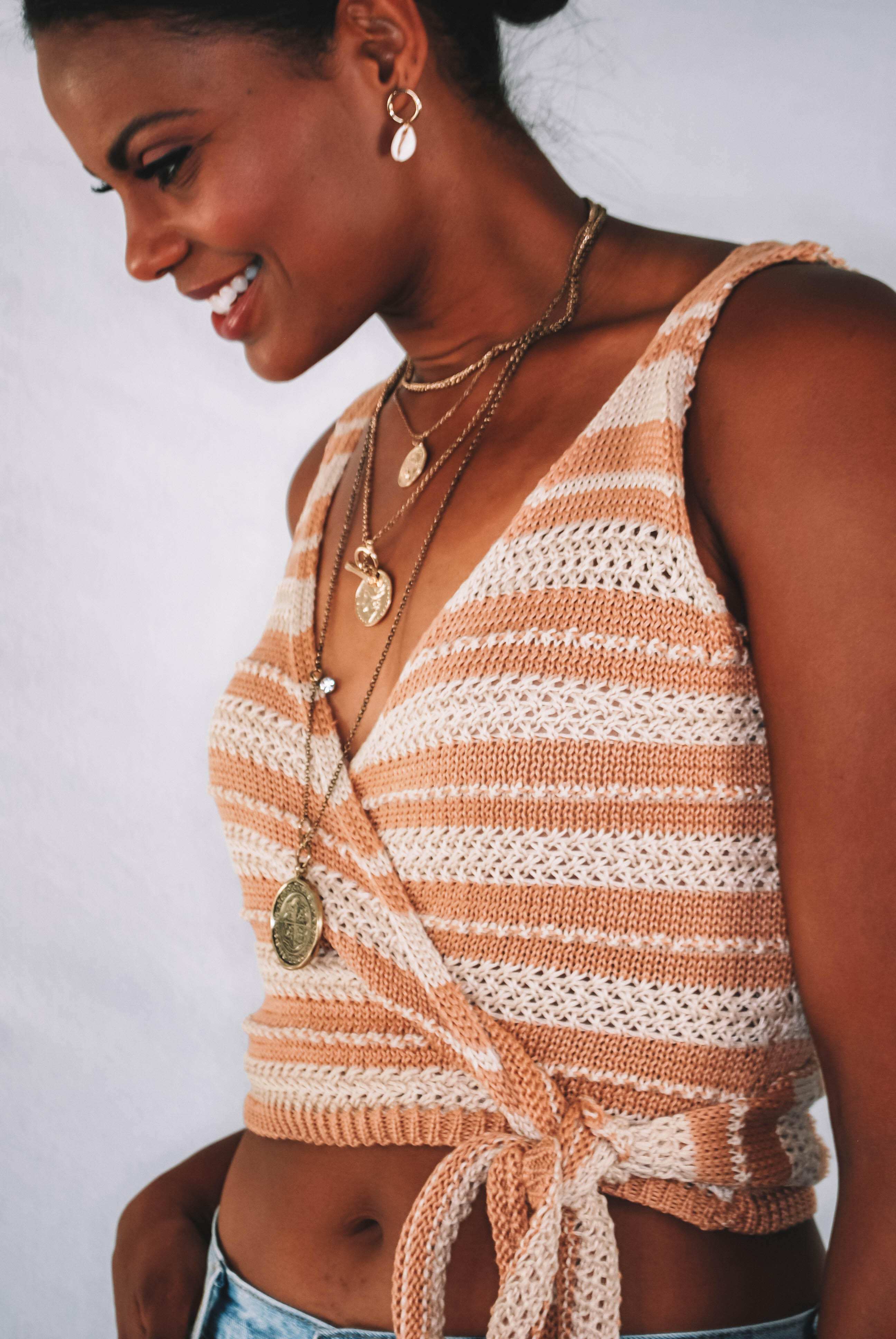 Martinez Knit Wrap Tank