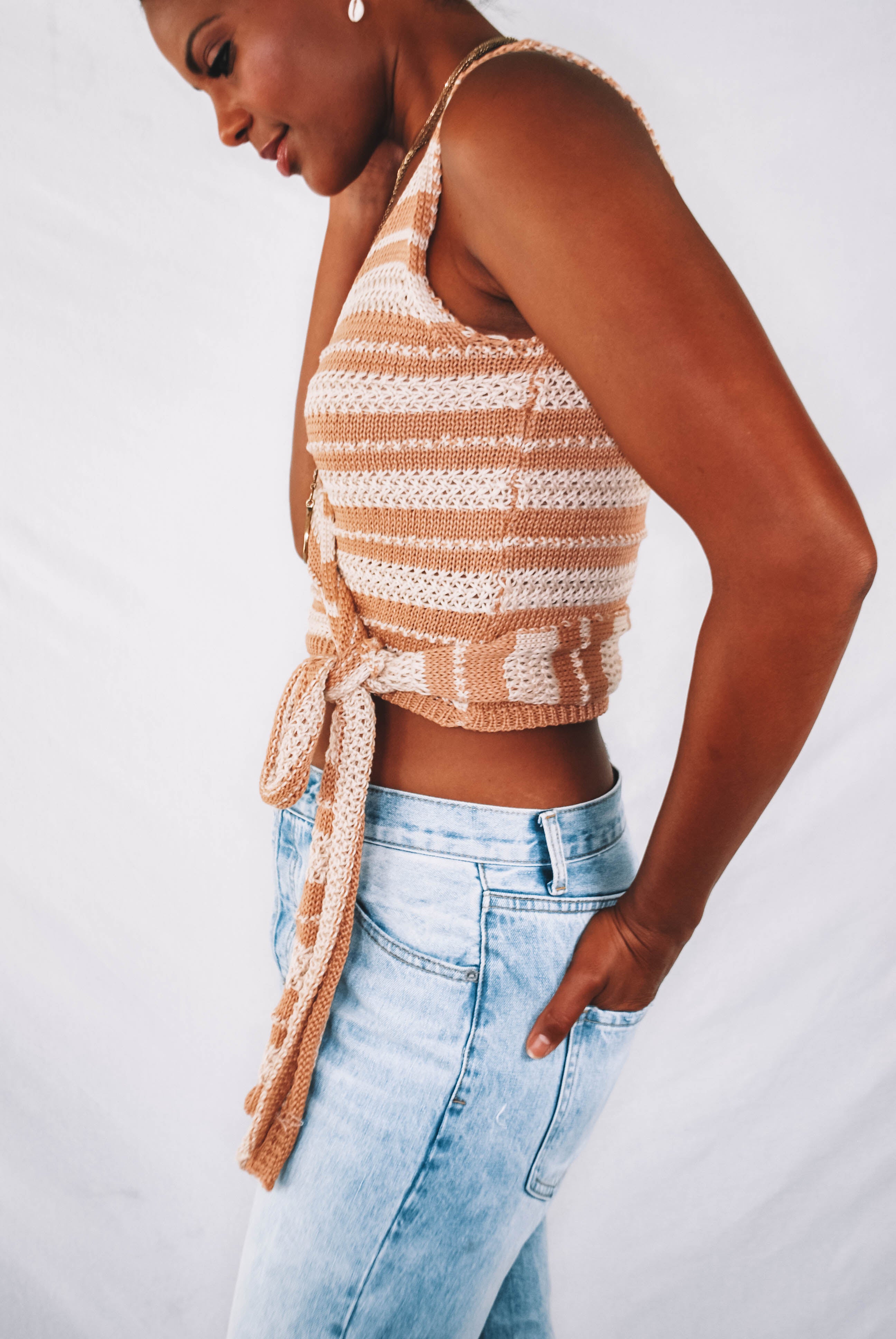 Martinez Knit Wrap Tank