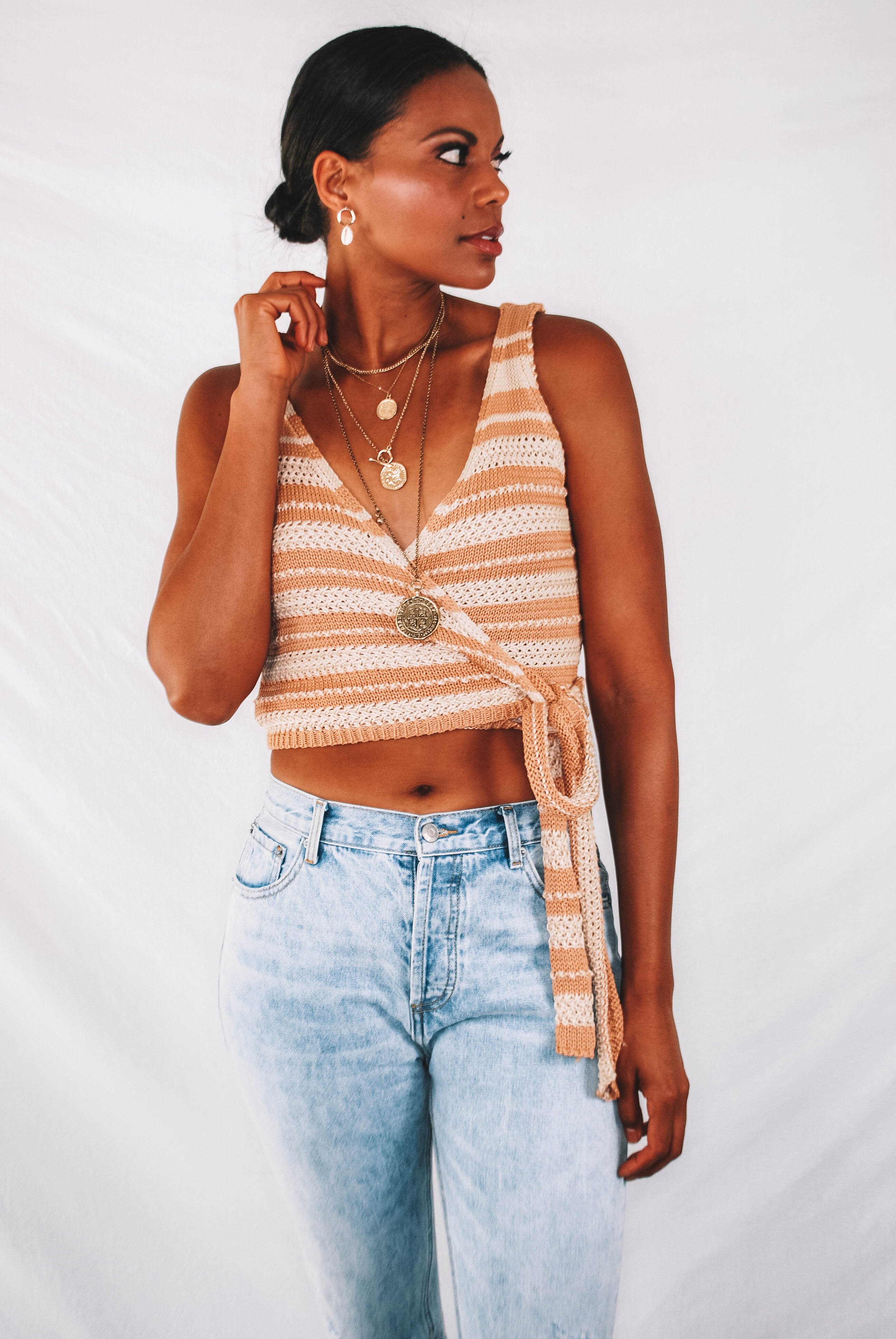 Martinez Knit Wrap Tank