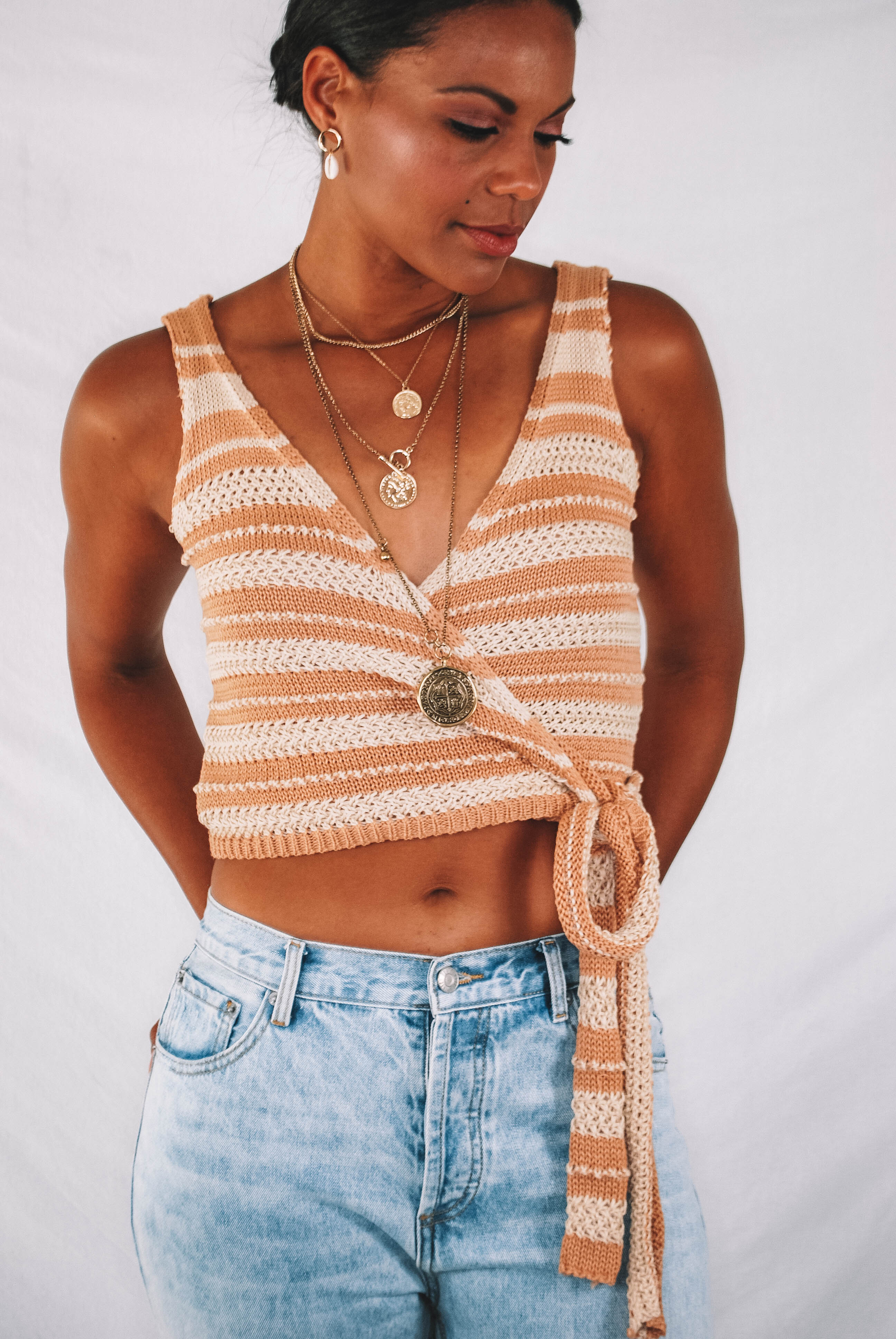 Martinez Knit Wrap Tank