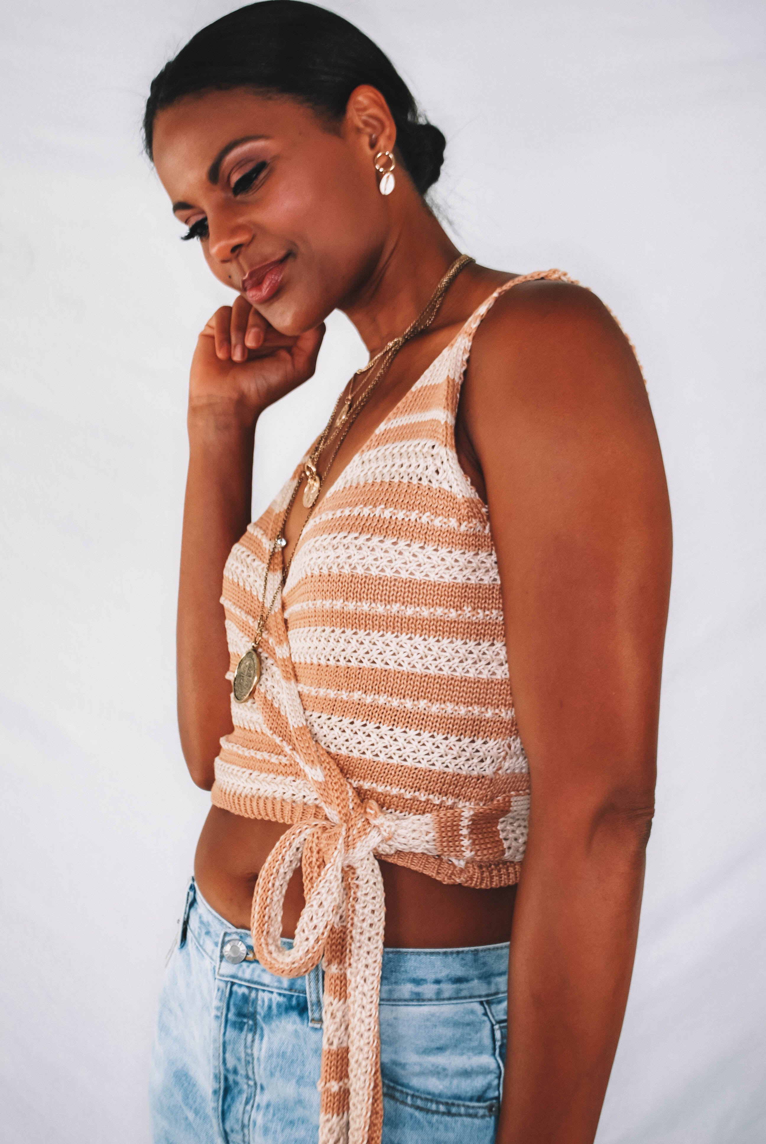 Martinez Knit Wrap Tank