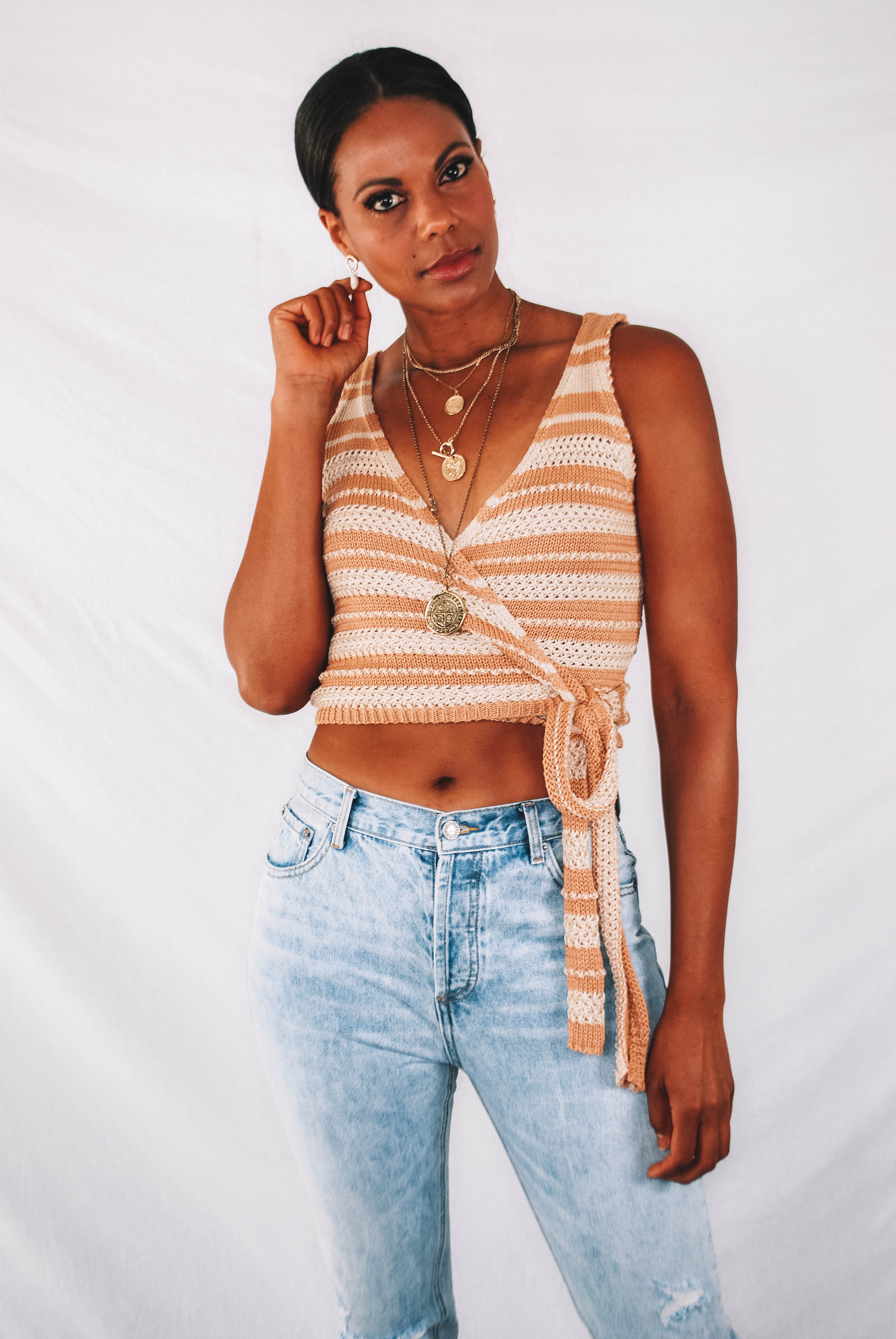 Martinez Knit Wrap Tank