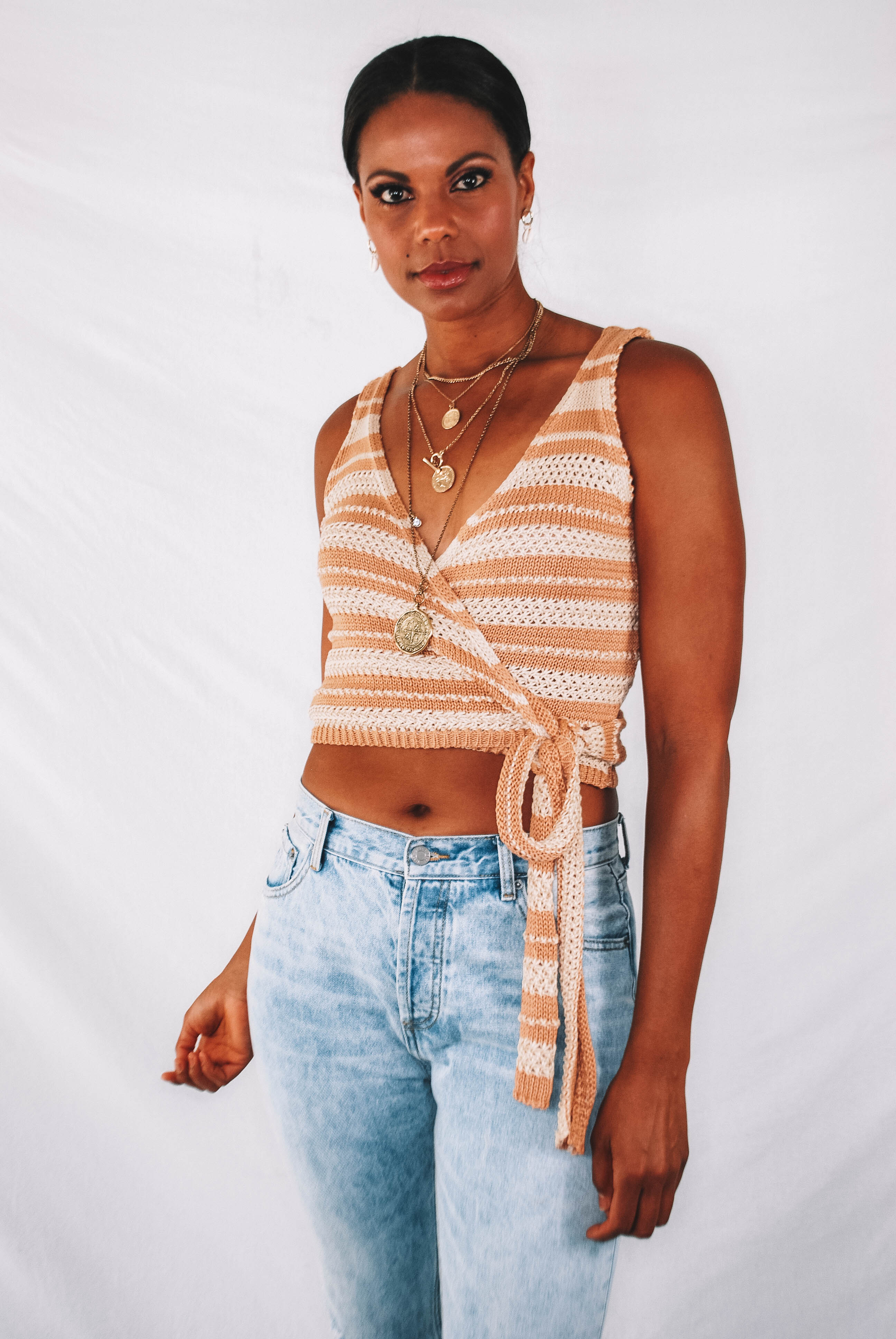 Martinez Knit Wrap Tank