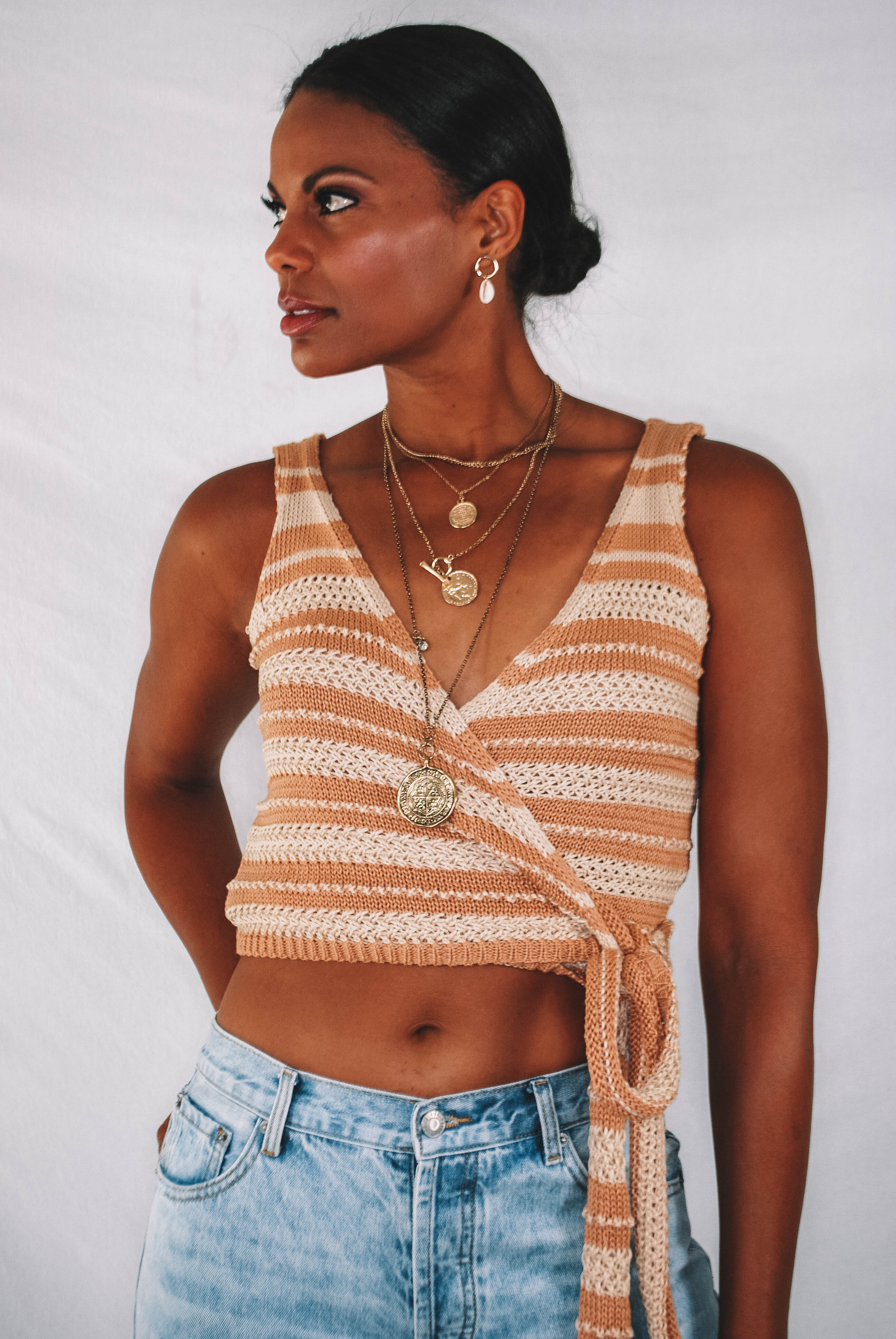 Martinez Knit Wrap Tank