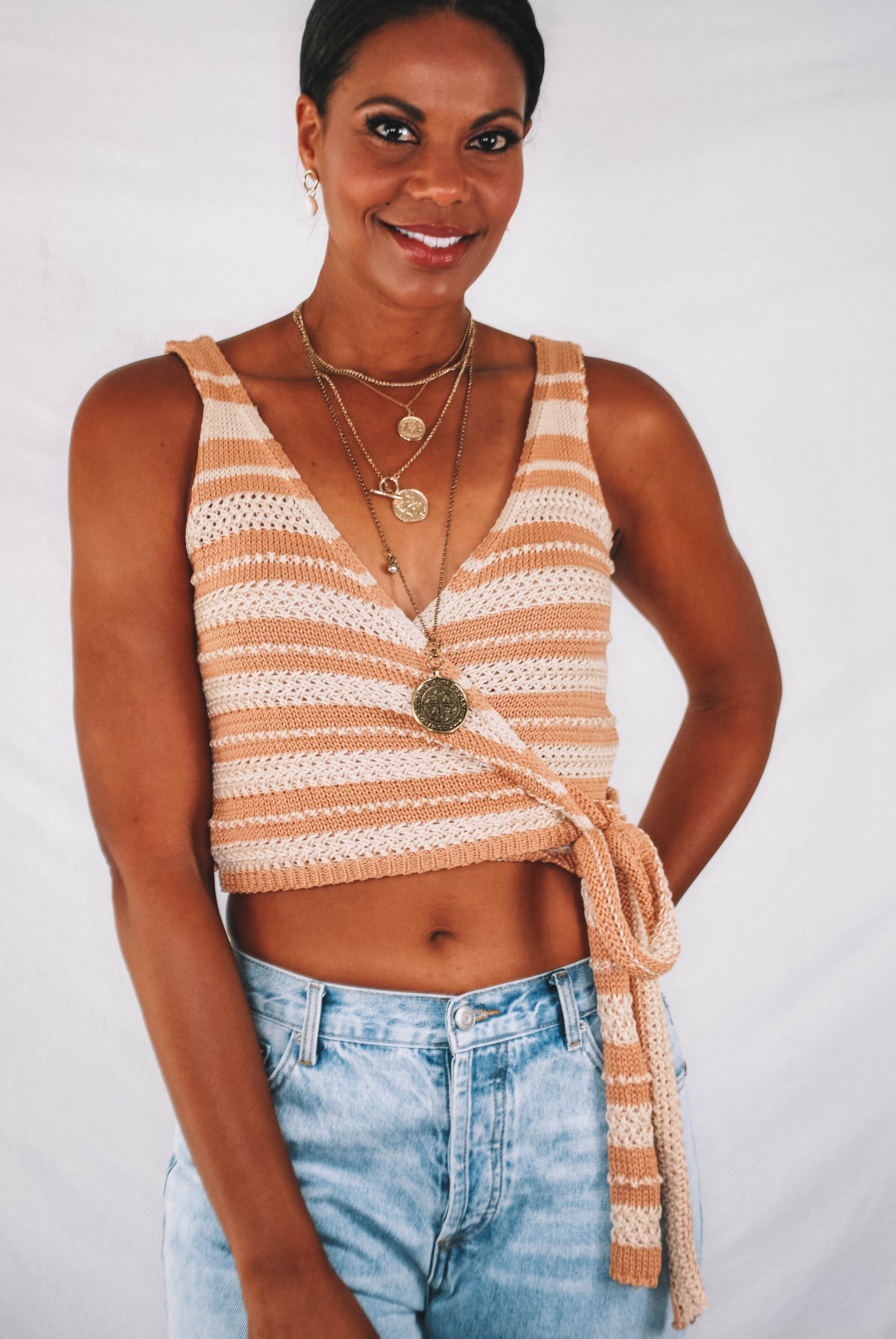 Martinez Knit Wrap Tank