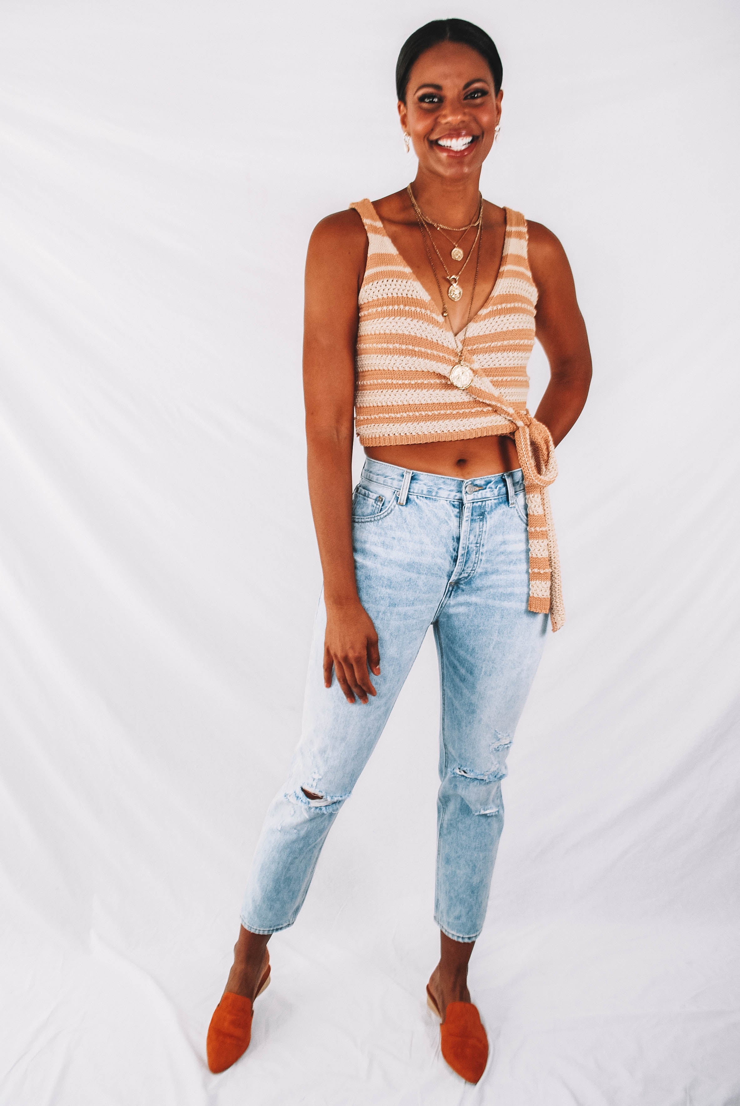 Martinez Knit Wrap Tank