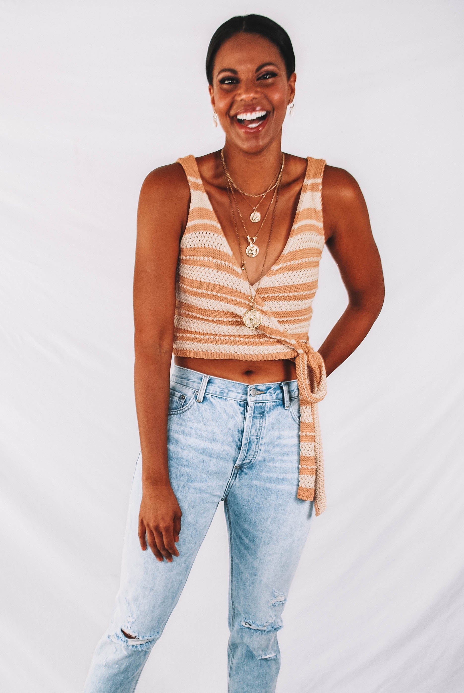 Martinez Knit Wrap Tank