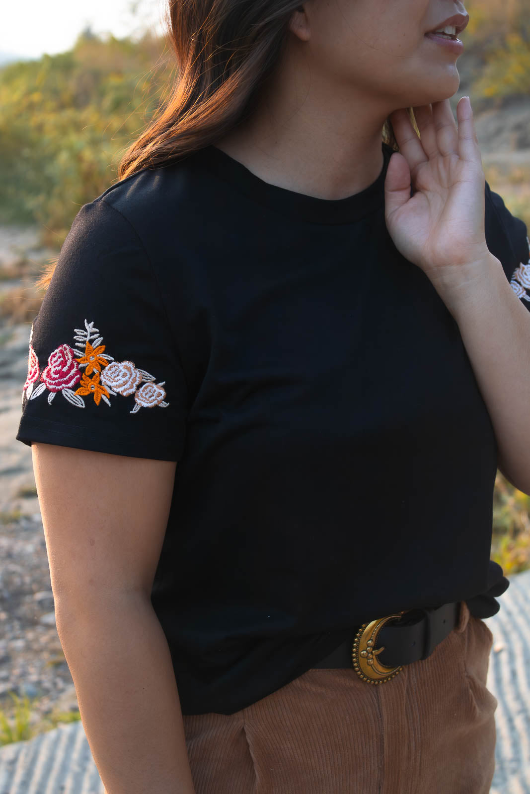 Demi Floral Embroidered T-Shirt