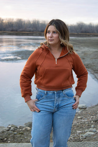 Luna Long Sleeve Light Weight Sweater in Apricot