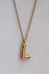 Troy Gold Dipped Initial Necklace