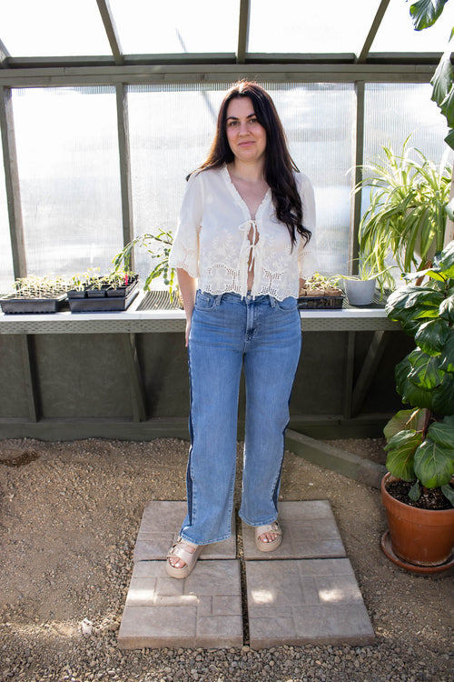 Durango Side Stripe High Rise Jean